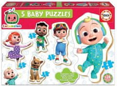 Baby puzzle Cocomelon 5v1 - (3-5 dílků)