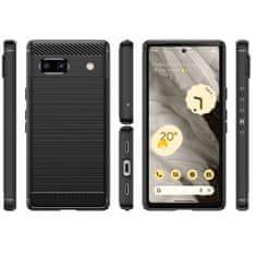 IZMAEL Pouzdro Carbon Bush TPU pre Google Pixel 7A - Černá KP26320