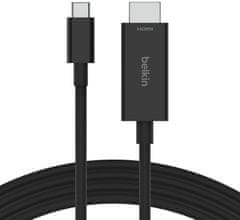 Belkin kabel USB-C na HDMI 2.1, 2m, černá, AVC012bt2MBK