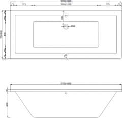 Mexen CUBE vana 180x80 55051808000 - MEXEN