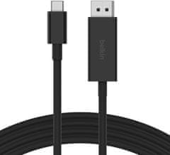 Belkin kabel USB-C na DP 1.4, 2m, černá, AVC014bt2MBK - rozbaleno