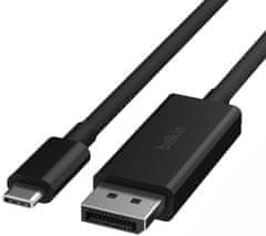 Belkin kabel USB-C na DP 1.4, 2m, černá, AVC014bt2MBK - rozbaleno