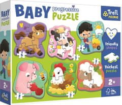 InnoVibe Baby puzzle se zvířátky z farmy 6v1