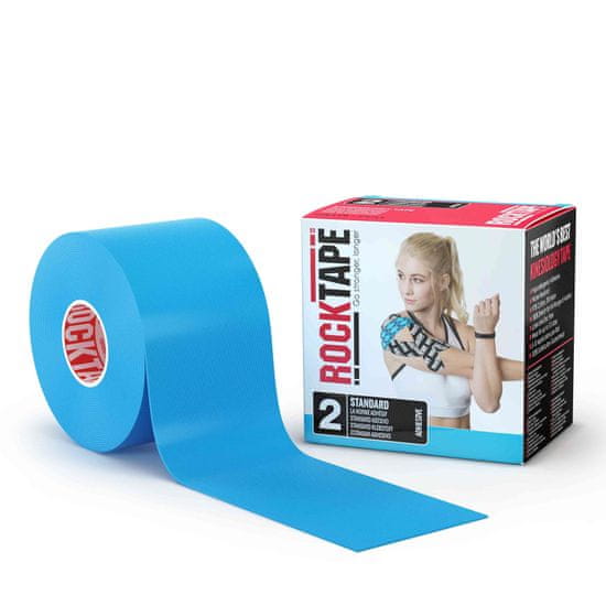 RockTape kinesiologický tejp 5 cm x 5 m, barva: světle modrá