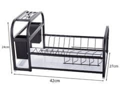 Verk 07130 Patrový odkapávač na nádobí černý