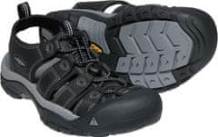 KEEN Pánské kožené sandály NEWPORT 1022247 black/steel grey (Velikost 42)