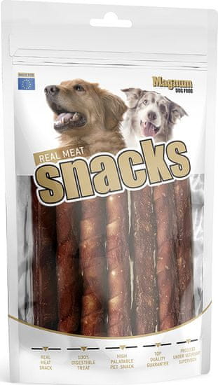 Magnum dog food Magnum Duck roll on Rawhide stick 500g