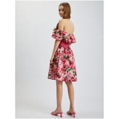 Orsay Tmavě růžové dámské květované šaty ORSAY_471671-225000 38