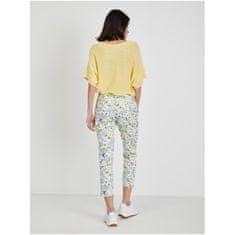Orsay Bílé dámské zkrácené květované kalhoty ORSAY_356242-157000 38