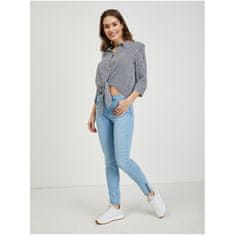 Orsay Bílo-modrá dámská pruhovaná košile s uzlem ORSAY_650223-575000 44
