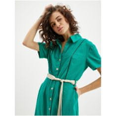Orsay Zelené dámské lněné šaty ORSAY_410236-98 38