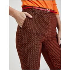 Orsay Černo-červené dámské vzorované kalhoty ORSAY_390303-330000 38