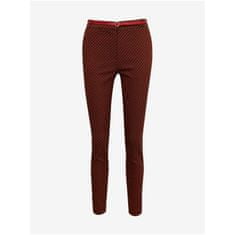 Orsay Černo-červené dámské vzorované kalhoty ORSAY_390303-330000 38