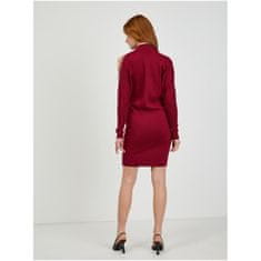 Orsay Vínové dámské svetrové šaty s průstřihy ORSAY_530384-403000 XS