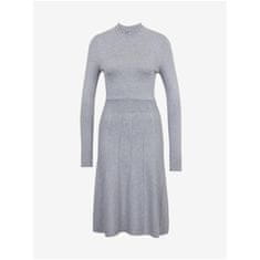 Orsay Světle šedé dámské šaty s ozdobnými detaily ORSAY_530390-692000 S