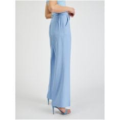 Orsay Světle modré dámské široké kalhoty s páskem ORSAY_355041520000 38