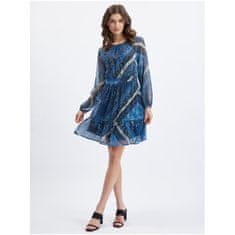 Orsay Tmavě modré dámské vzorované šaty ORSAY_442283503000 40