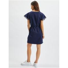 Orsay Tmavě modré dámské mikinové šaty s krajkou ORSAY_443007-575000 L