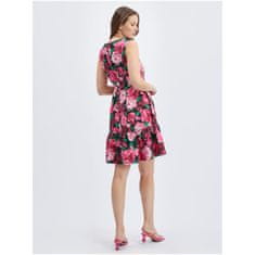 Orsay Černo-růžové dámské květované šaty ORSAY_471672-660000 42