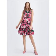 Orsay Černo-růžové dámské květované šaty ORSAY_471672-660000 38