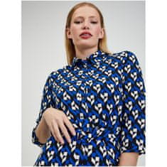 Orsay Černo-modré dámské vzorované šaty ORSAY_432059555000 42