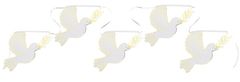 Santex Girlanda Bílé holubice s větví 500x20cm
