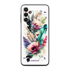 Mobiwear Prémiový lesklý kryt Glossy na mobil Samsung Galaxy A13 5G - G017G Pírka a květy