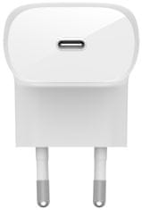 Belkin nabíječka USB-C PD PPS 30W, bílá, WCA005vfWH