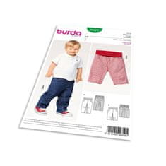 Burda Střih Burda 9359 - Dětské džínové kalhoty, tříčtvrteční kalhoty