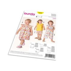 Burda Střih Burda 9435 - Dětské šaty, halenka, kraťasy, overal