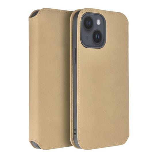 Apple Pouzdro / obal na Apple iPhone 15 zlaté - knížkové Dual Pocket
