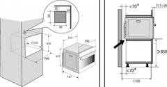 BRANDT BKC7154BB Vestavná horkovzdušná trouba s mikrovlnkou