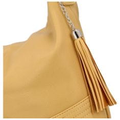 David Jones Příjemná dámská koženková kabelka na rameno Sinsay, žlutá