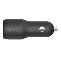 Belkin BoostCharge Duální USB nabíječka do auta s Lightning kabelem