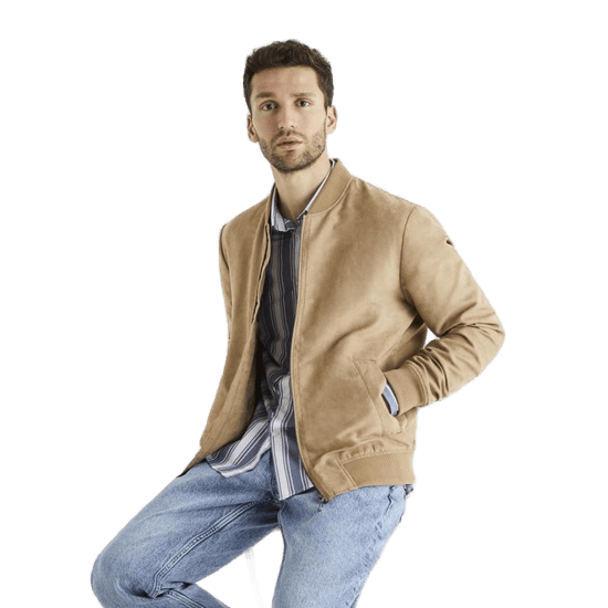 Celio Bomber Budain z imitace semiše CELIO_1104370