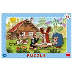 InnoVibe Puzzle deskové Krtek na návštěvě 29,5x19cm 15 dílků