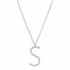 Stříbrný náhrdelník s přívěskem S Cubica RZCU19 (řetízek, přívěsek)