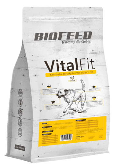 BIOFEED Vitalfit Pro Dospělé Psy Všech Plemen S Drůbeží 2kg