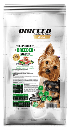 BIOFEED Euphoria Breeder Starter Mini & Small Pro Psí Maminky A Jejich Miminka S Jehněčím 2kg