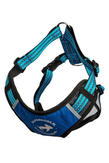 ALL FOR DOGS Sportovní Postroj Blue S