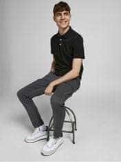 Jack&Jones Pánské polo triko JJEPAULOS Slim Fit 12136668 Black (Velikost XXL)