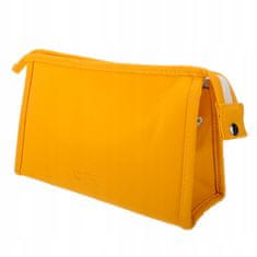INNA Malá dámská kosmetická taška do kabelky Toaletní taška ve žluté barvě KOSCANNES-5