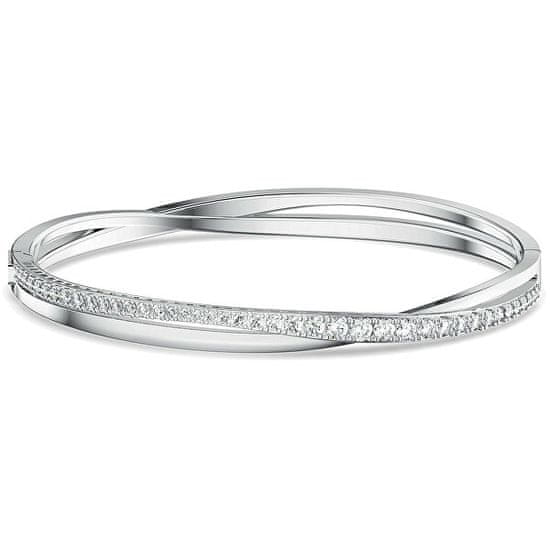 Swarovski Třpytivý pevný náramek TWIST 5572725