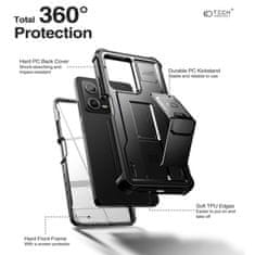 Tech-protect Kevlar kryt na Xiaomi Redmi Note 12 Pro 5G / Poco X5 Pro 5G, černý