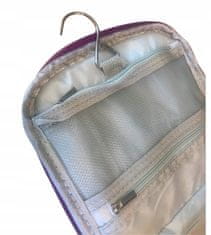 INNA Toaletní taška Cestovní kosmetická taška Toaletní taška s nosnou rukojetí Háček Vodotěsné pro muže ženy ve fialové KOSCORSE-7