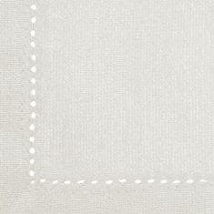 Atmosphera Stolní bavlněný bílý ubrus s elegantním lemováním, 140x240 cm