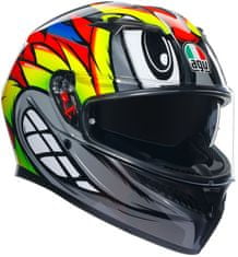 AGV přilba K-3 Birdy 2.0 černo-žluto-modro-bílo-červeno-zeleno-šedá L