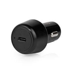 Nedis CCPD45W050BK 45 W automobilový USB nabíjecí adaptér 3 A / USB-C PD Power Delivery / černá