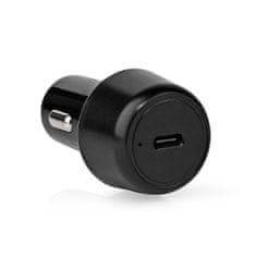 Nedis CCPD45W050BK 45 W automobilový USB nabíjecí adaptér 3 A / USB-C PD Power Delivery / černá