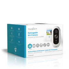 Nedis SmartLife chytrá IP kamera Full HD 1080p, PIR senzor, noční vidění, microSD, dobíjecí 5200 mAh, IP65 (WIFICBO30WT)